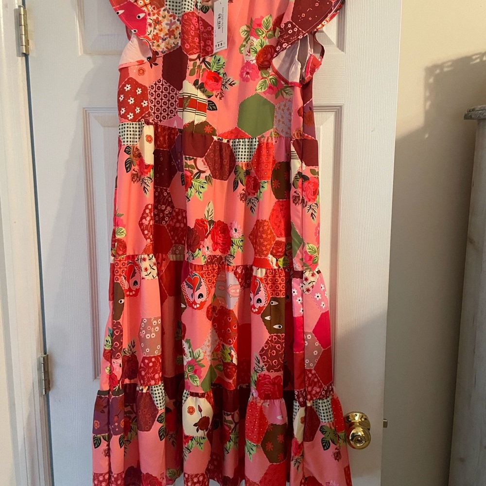 Colorful Patchwork Maxi Dress